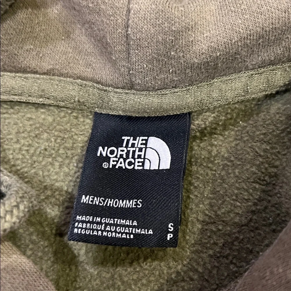 Men's The North Face Olive Green Hoodie Pullover Sweatshirt Bear Outdoors Size M